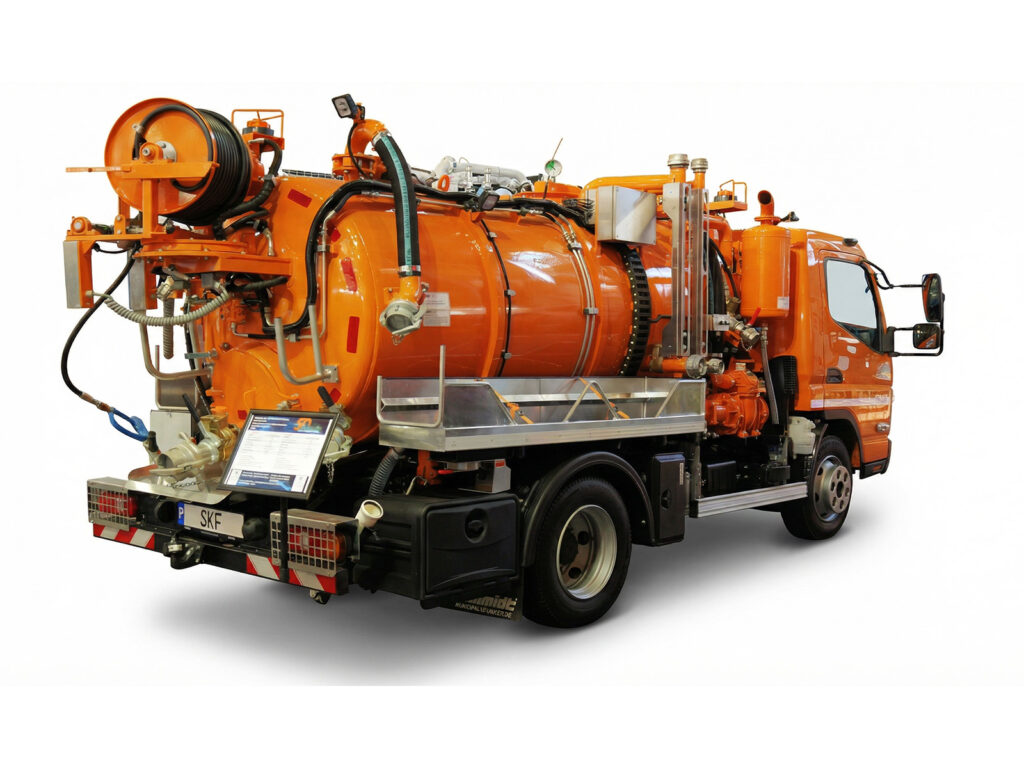 Małe, lekkie i kompaktowe pojazdy ssąco-tłoczące typ POM-ZSA